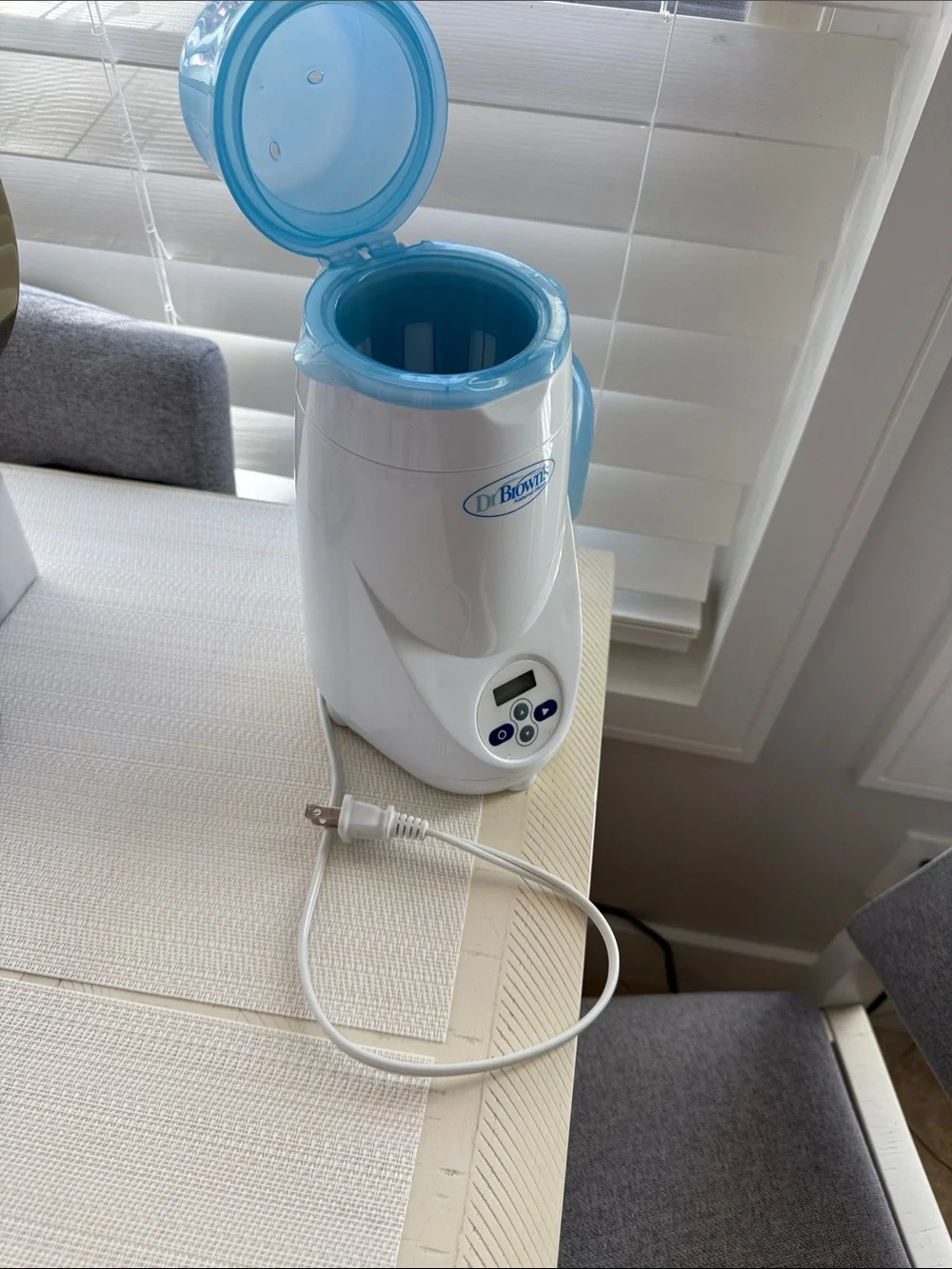Dr. Brown's Blue Baby Bottle Warmer - Electric Bottle Heater
